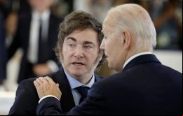 Milei pasó un buen rato junto a Biden