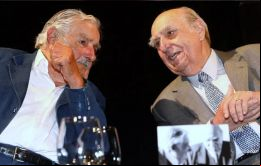 Argentina y Brasil deben entenderse para un mejor Mercosur, sostuvo Sanguinetti (der.) en el foro de Aladi junto a Mujica