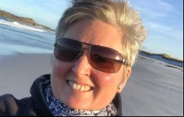 La futura Gerente a del gobierno de las Falklands, Dra Andrea Clausen.