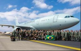 El KC-30 de la FAB hace escala en Lisboa para repostar en su trayecto hacia y desde Beirut