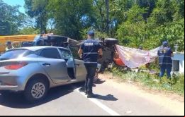 En el momento del impacto, Blumenröther se encontraba en el asiento trasero del coche con su hijo de 4 años en brazos 