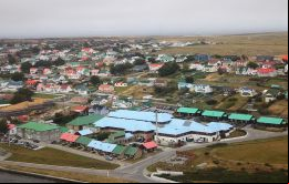 Vista aérea del hospital de Stanley, KEMH