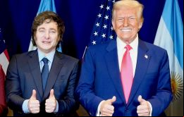 Milei tuvo la oportunidad de intercambiar algunas palabras con Trump durante el evento conservador