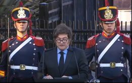  La soberanía es un concepto orwelliano bajo el cual los políticos han enmascarado sus negocios sucios, argumentó Milei