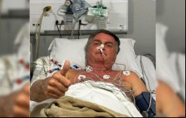 Bolsonaro ingresó en una clínica debido a complicaciones derivadas de las múltiples cirugías a las que me sometí tras el atentado que sufrí en 2018, explicó en X