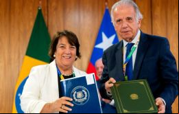 Los Ministros de Defensa Adriana Delpiano y José Mucio Monteiro acordaron aunar esfuerzos para afrontar retos comunes