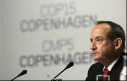 Yvo de Boer  durante la cumbre de Copenhague.