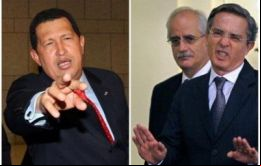 Chávez y Uribe en acalorada discusión en la Cumbre de Rio