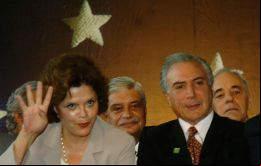 Dilma Rousseff y su compañero de fórmula Michel Temer
