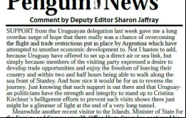 La editorial del Penguin News habla de un destello de luz al final de un largo túnel.