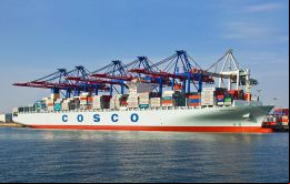Cosco con sede en Beijing es la quinta compañía de transporte marítimo de contenedores más grande del mundo