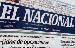 El Nacional, uno de los mayores diarios de Venezuela tiene stock de papel hasta el primero de mayo y no ha recibido un gramo desde mayo 2013