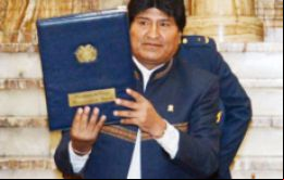 Morales fue el encargado de la presentación ante La Haya 