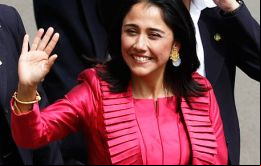 Nadine Heredia es presienta del partido oficialista y una mujer de carácter.