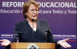 El lucro, la selección y el copago son incentivos equivocados que combinadamente fomentan la segregación dijo la presidenta 