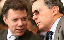 Empero Santos y Uribe se han distanciado por las conversaciones con la FARC