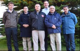  Stacey Bragger Cámara de Comercio de las FI, Felipe Carvallo ULOG, Milenko Buljan Agunsa, Ignacio Covacevic EPA, Marcelo Mahuzier ASMAR y Alvaro Insua of Galicia shipping. 