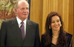 La presidenta argentina con el Rey Juan Carlos 