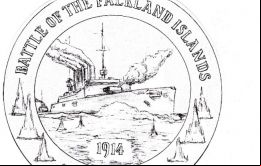 La moneda de dos libras con el despliegue de HMS Glasgow   