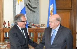 Insulza recibe a Almagro con quien dialogó sobre la coyuntura política regional y temas de la agenda hemisférica 