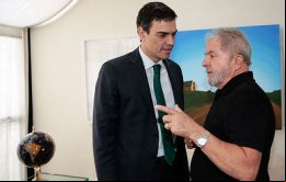 Pedro Sánchez estuvo en Sao Paulo donde se reunió con Lula da Silva