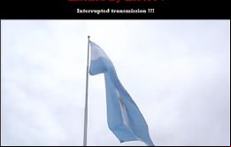 En el sitio hackeado se muestra las leyendas #LasMalvinasSonArgentinas, transmisión interrumpida y hackeada por Líbero
