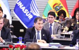 El presidente ecuatoriano remarcó que ahora los suramericanos “militamos en un verdadero consenso latinoamericano”, lejos del consenso de Washington 