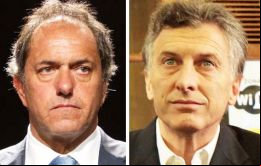 De acuerdo a la última encuesta hecha pública Daniel Scioli cuenta con el 33.4% de intención de voto para octubre, en tanto Mauricio Macri, 27.3%