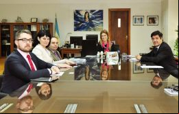 La vicepresidenta de Eriell, Zemfira Djemileva, adelantó a la ministra Giorgi que la compañía rusa tomó la decisión de ingresar al mercado argentino