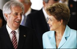 “El Mercosur debe adaptarse siempre a las nuevas circunstancias”, declaró junto a Vázquez la presidenta brasileña