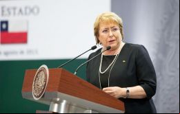 “Chile es para México su tercer socio comercial en América Latina. Eso da contexto y clara dimensión del tamaño de la relación”, dijo Bachelet 