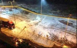 La Armada de Chile (SHOA) dio  alerta de tsunami a lo largo de la costa del país y ordenó a los buques alejarse 10 diez millas náuticas de la costa.