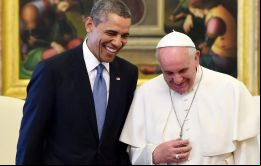  Obama, de confesión protestante, reconoce sin ambages su iración por el papa latinoamericano y no duda en elogiar su “precioso pensamiento” 