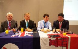 El  incluyó al legislador de Falklands Roger Edwards, el diputado británico Andrew Rosindell, Fabián Picardo, Jefe de gobierno de Gibraltar y Philip Smith 