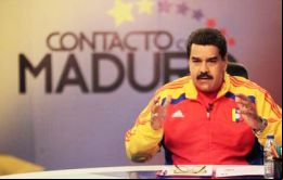 ”Lo que les digo: el pueblo argentino está listo para luchar”, declaró Maduro en un acto en Maracaibo, retransmitido por el canal nacional VTV
