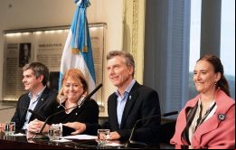 El presidente hizo el anuncio en la casa de Gobierno junto a Malcorra, la vicepresidenta Gabriela Michetti y el jefe de Gabinete, Marcos Peña.