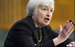 La presidenta de la Fed espera que un crecimiento en el empleo y la mayor inflación continúen superando a las informaciones negativas