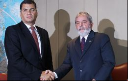 Correa denunció que en Brasil se persigue a Lula da Silva, “un sencillo obrero que pasó a dirigir la economía más grande de Latinoamérica”