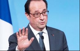El presidente francés François Hollande no buscará su reelección el año próximo
