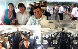 Evo Morales no sabía que el avión en el que viajó era boliviano. 