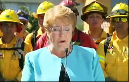 El territorio afectado es 20 veces superior al registrado en enero del 2016 e incluye principalmente áreas rurales del centro del país, aseveró Michelle Bachelet