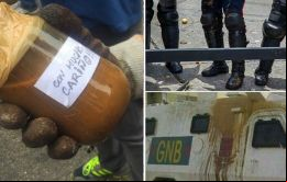 Con nombre alusivo a los cócteles molotov, llevan escritas en su exterior frases como “con mucho cariño” y son arrojadas a los policías y a las tanquetas antimotines