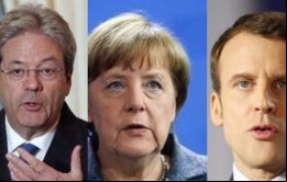   El Acuerdo de París es una piedra angular de la cooperación entre países”, sostuvo el comunicado de Paolo Gentiloni, Angela Merkel, y Emmanuel Macron