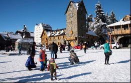 Bariloche soportó la madrugada del domingo la temperatura más baja desde que se tienen registros: -25.4 grados centígrados (Foto Infobae)