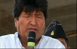 “Recordar los 50 años (de la muerte) del Che es recordar esa lucha por la dignidad y soberanía, esa lucha de los pueblos contra los imperios”, dijo Morales