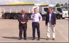  Enviemos el primer camión, que llevará nuestros productos a nuestros hermanos en los Estados Unidos, dijo el presidente Mauricio Macri durante un evento en Tucumán.