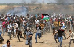 Según el Ministerio de Salud palestino, además de 55 muertos hay unas 2.410 personas resultaron heridas, entre ellos 200 menores.