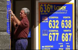 De esta forma, la divisa norteamericana aumentó $17 en la semana y se ubicó en su nivel más alto desde el 14 de diciembre en 636 Pesos chilenos  