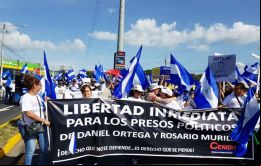 Por segundo día consecutivo los nicaragüenses manifestaron para demandar la libertad de los presos políticos detenidos por protestar contra Daniel Ortega