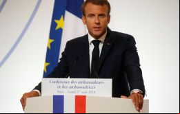  “No creo que hoy China o Estados Unidos crean que Europa sea una potencia con una autonomía estratégica”, dijo Macron, quien abogó por la “soberanía europea”